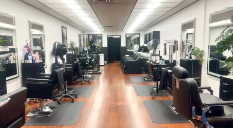 hair salon booths